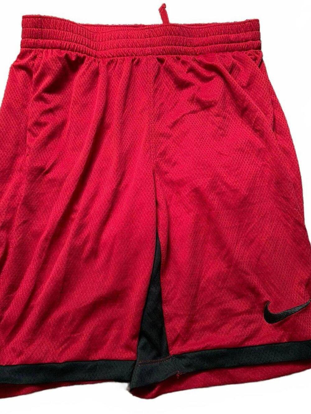 Nike Kids Red Athletic Shorts Large+ Husky - Lightweight Breathable Mesh